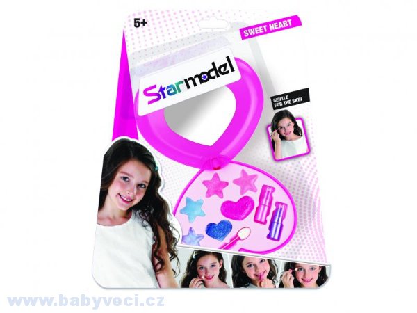 make up sada srdíčko se zrcátkem