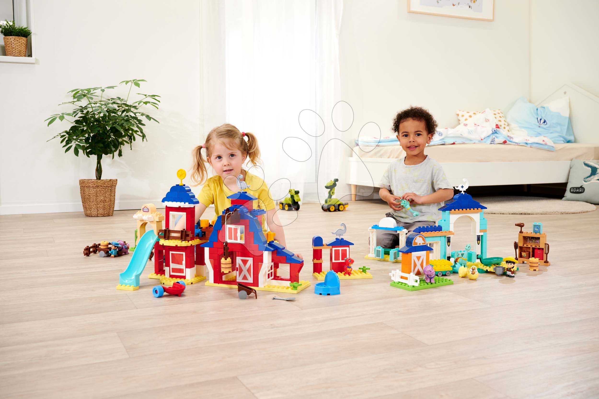 Stavebnice PlayBig Bloxx dinoclub corral ranch