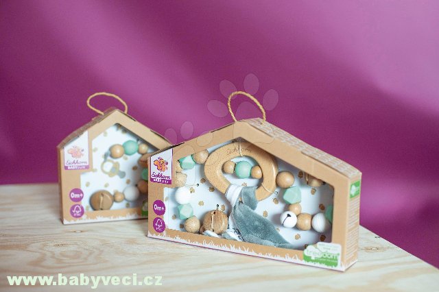 Luxusní Dřevěná sada pro nejmenší Natur Baby Pure Eichhorn