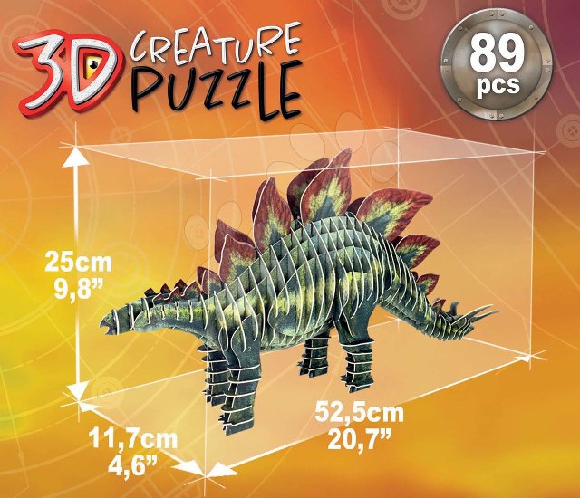 Puzzle dinosaurus Stegosaurus 3D Creature Educa > varianta stegosaurus