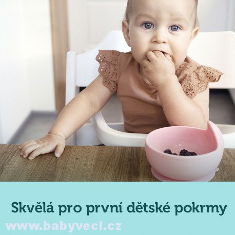 Canpol babies Silikonová miska s přísavkou 300ml > varianta růžová