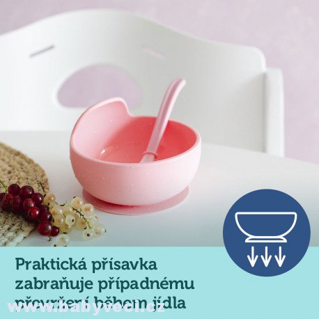 Canpol babies Silikonová miska s přísavkou 300ml > varianta růžová