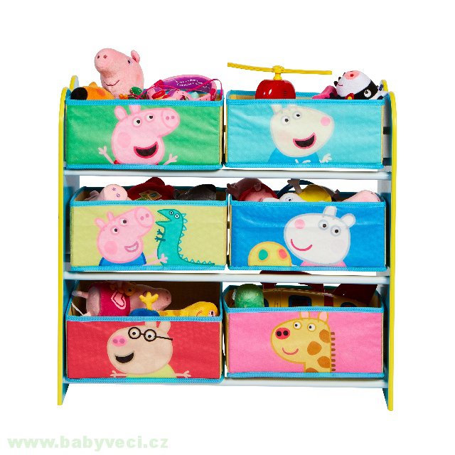 Úložný Organizér na hračky Peppa Pig > varianta peppa pig
