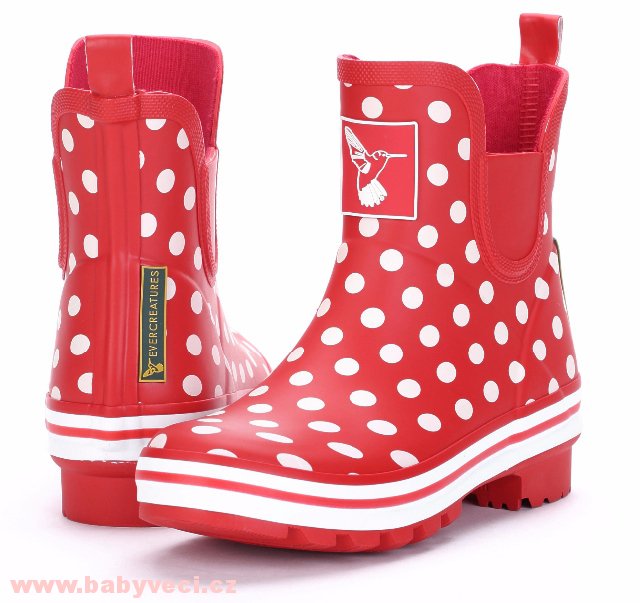 Dámské holinky Evercreatures Ditsy dots puntík