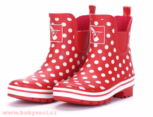 Dámské holinky Evercreatures Ditsy dots puntík