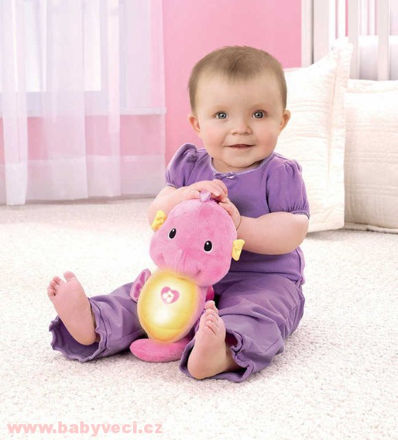 Fisher Price usínáček mořský koník růžový > varianta růžový koník mořský
