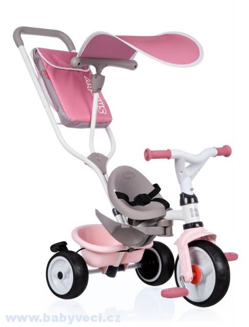 Tříkolka Baby Balade Plus růžová > varianta růžová