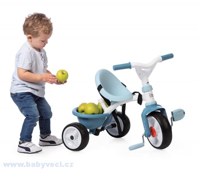 Tříkolka pro děti Be Move Smoby s vodící tyčí > varianta modrá