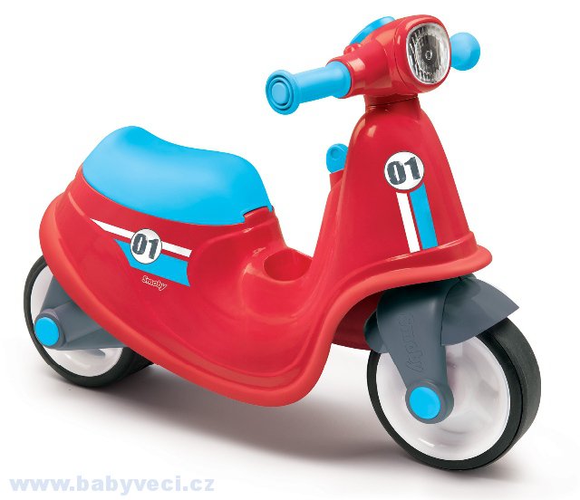 Odrážedlo motorka skůtr Smoby > varianta červená