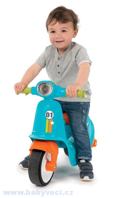 Odrážedlo motorka skůtr Smoby > varianta modrý