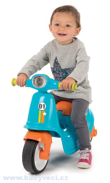 Odrážedlo motorka skůtr Smoby > varianta modrý