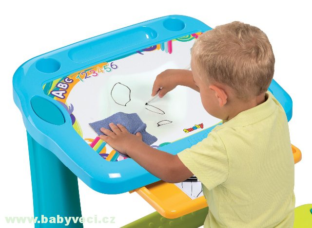 Lavice na kreslení Magic Desk Smoby > varianta modrá