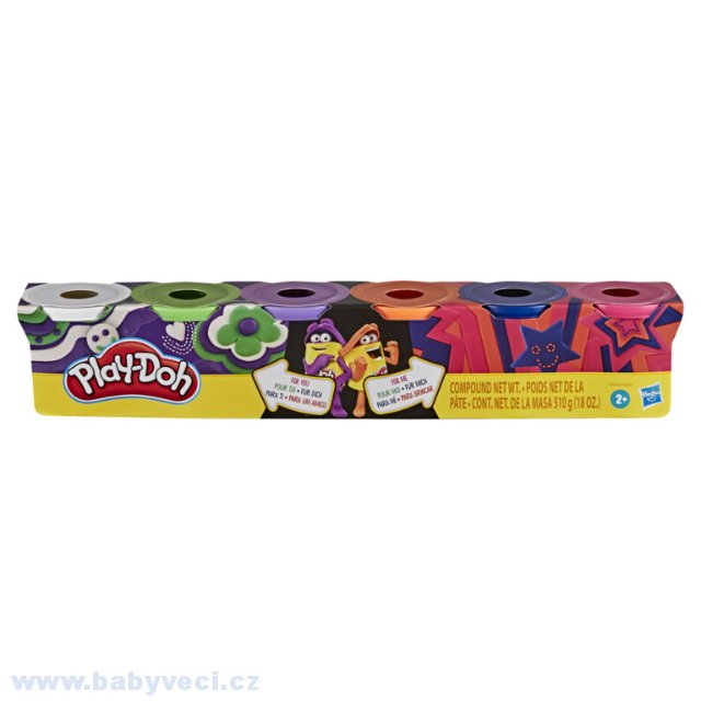 sada Play-Doh sada 6 kelímků barevných modelín > varianta 6 kelímků