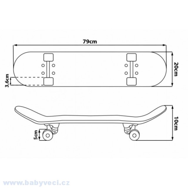 Skateboard dřevěný pro děti Marvel 80+kg > varianta marvel