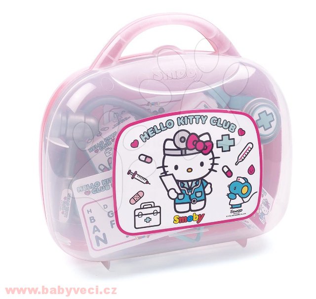 Dětský lékařský kufřík růžový hello kitty Smoby > varianta hello kitty