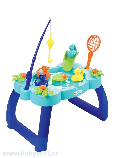 Rybářský stolek Fishing table Écoiffier s rybářskou udicí a síťkou