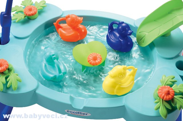 Rybářský stolek Fishing table Écoiffier s rybářskou udicí a síťkou