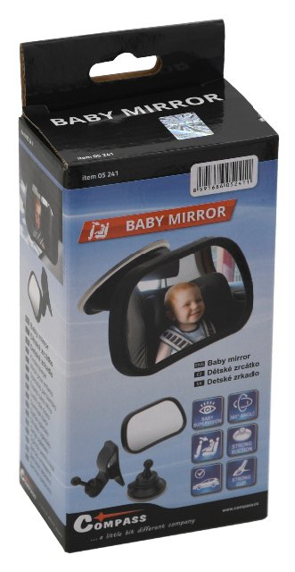 Zrcátko baby přídavné 2v1