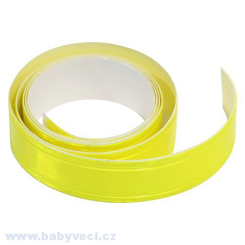 Samolepící páska reflexní 2cm x 90cm žlutá > varianta žlutá