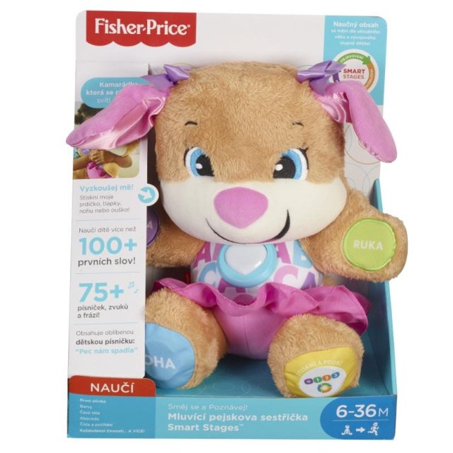 Fisher Price Mluvící pejskova sestřička Smart Stages mluvící česky