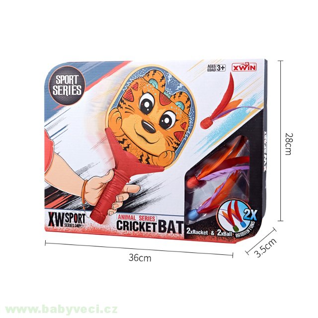 Pálky s míčky s pírky s motivem zvířátek > varianta jednorožec