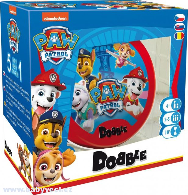Dobble paw patrol tlapková patrola > varianta paw patrol