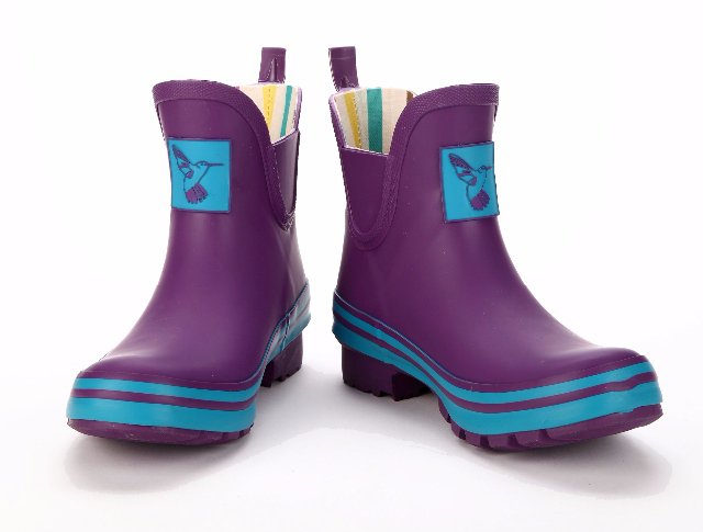 Dámské holinky gumáky Evercreatures ankle Eggplant 