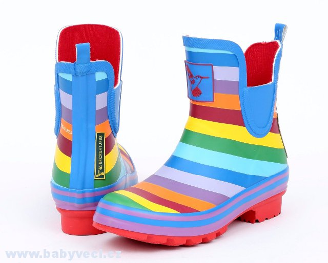 Dámské holinky Evercreatures Rainbow nízké