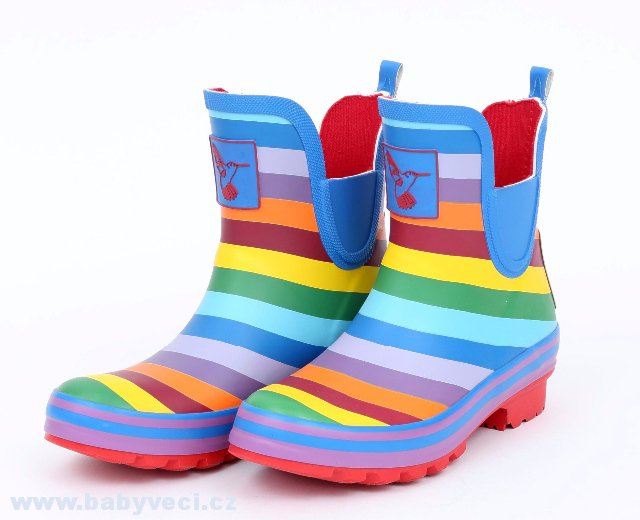 Dámské holinky Evercreatures Rainbow nízké
