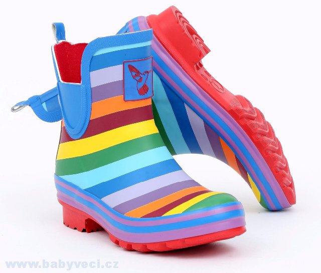 Dámské holinky Evercreatures Rainbow nízké