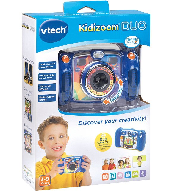 Vtech Kidizoom dětský fotoaparát Duo modrý 5,0 ČESKÝ > varianta modrý duo český
