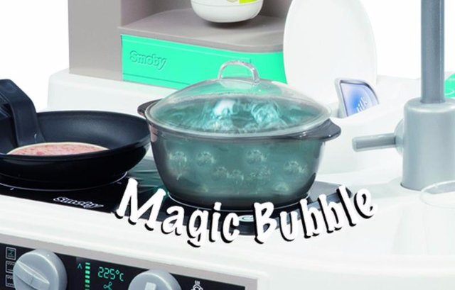 kuchynka tefal modro-šedá s bubláním