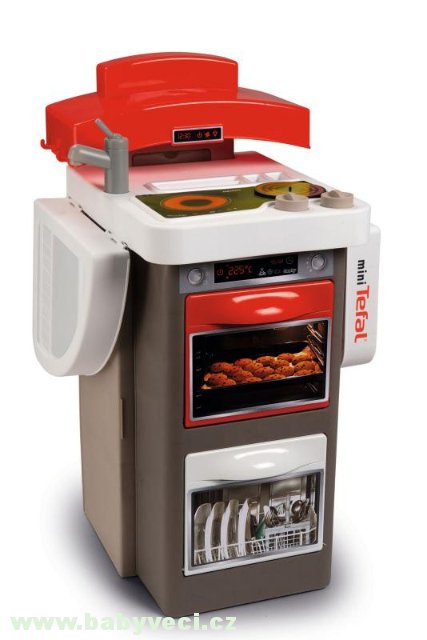 Kuchyňka skládací elektronická Tefal Opencook Smoby bubble > varianta červená