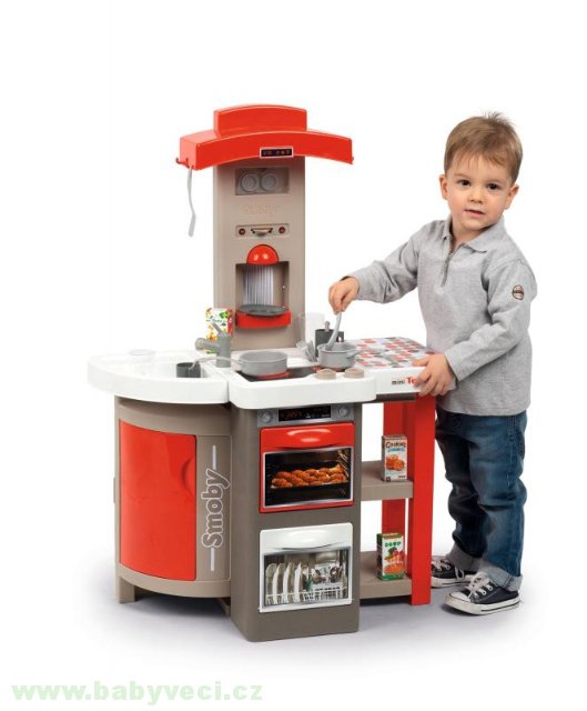 Kuchyňka skládací elektronická Tefal Opencook Smoby bubble > varianta červená