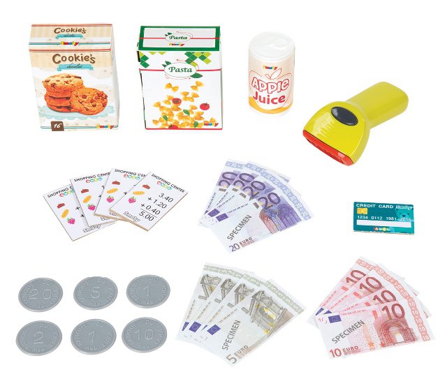 Dětská pokladna Mini Shop Smoby elektronická > varianta modrá shop