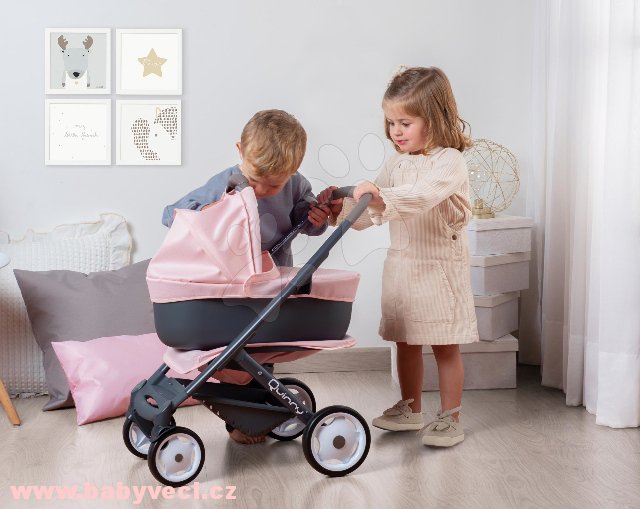 Kombinovaný kočárek 3v1 Maxi Cosi pro panenky Powder pink > varianta powder pink