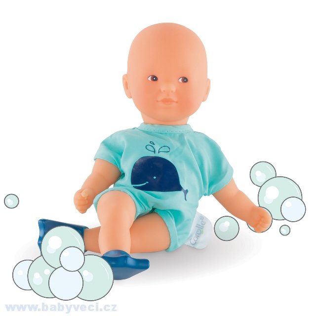 Panenka koupací corolle 20cm s ploutvemi > varianta modrá s ploutvemi