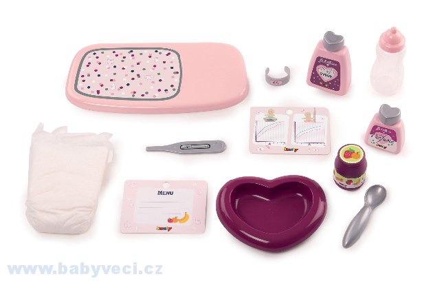 Kufřík s přebalovacími potřebami Violette Baby Nurse Smoby > varianta kufřík violette