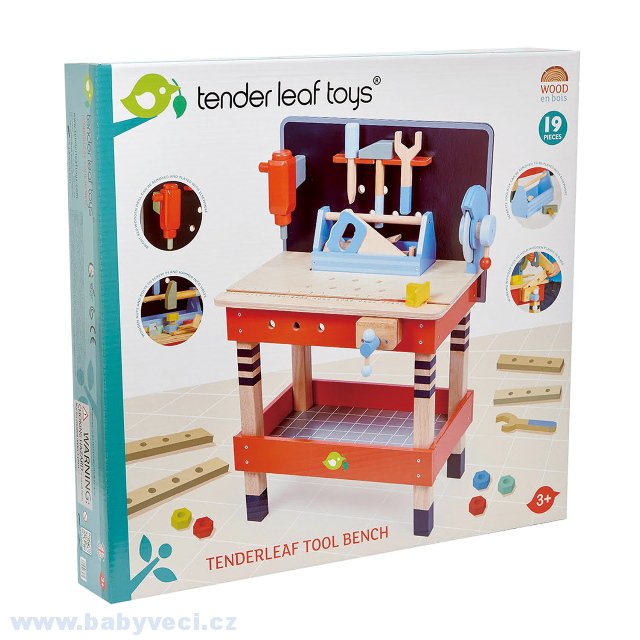 Dřevěná pracovní dílna TenderLeaf Tool Bench Tender > varianta dílna tender