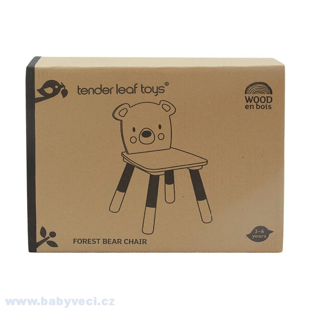 Dřevěná židle medvěd Forest Tender Leaf Toys > varianta medvěd židle