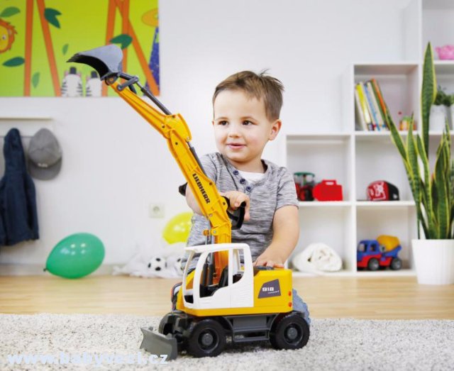 LENA Bagr funkční 48cm Worxx 1:15 Liebherr A918 Litronic > varianta bagr
