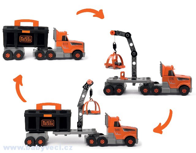 Kamion s pracovním kufříkem Black&Decker