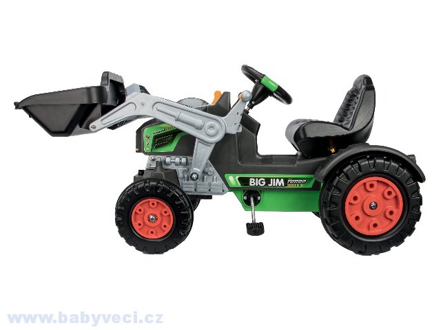 Šlapací traktor nakladač Big Jim Turbo s interaktivním volantem