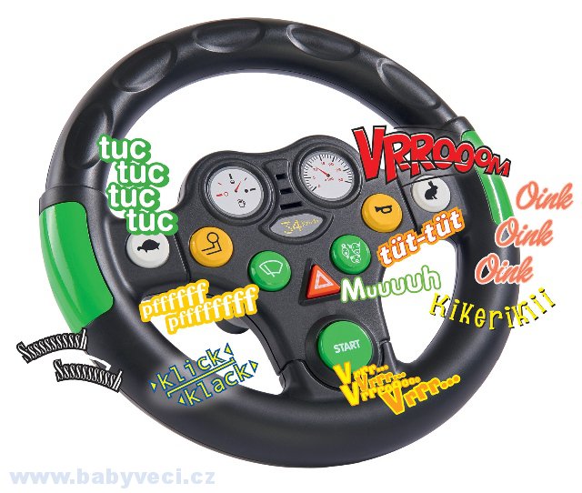 Interaktivní volant BIG se zvukem > varianta zelený