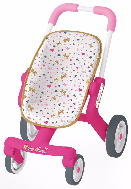 Kočárek pro panenku Baby Nurse Smoby s otočnými kolečky