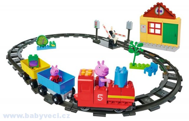 Stavebnice Peppa Pig vláčkodráha bloxx > varianta vláčkodráha