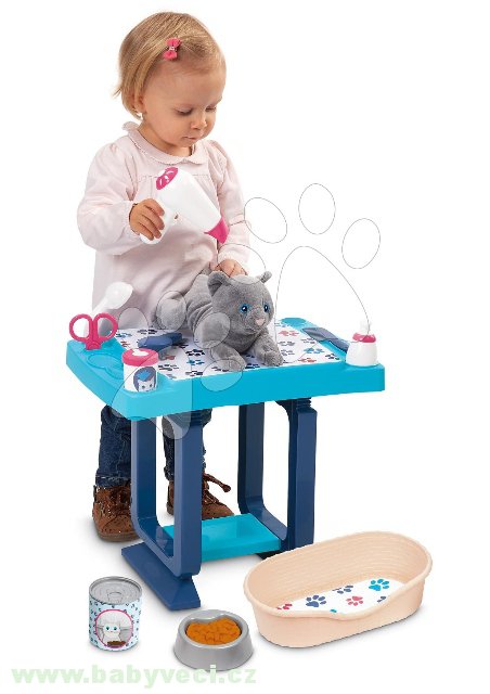 Pečovatelský koutek pro kočičku Cat Care  Écoiffier s pelíškem