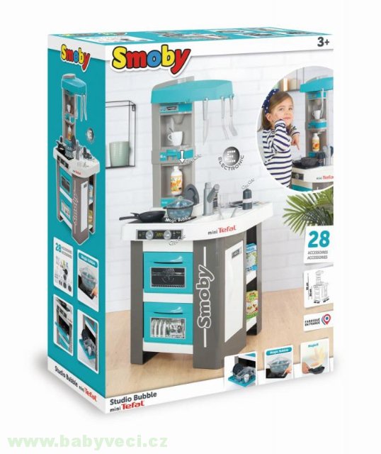 Kuchyňka elektronická Tefal Studio Kitchen Bubble 360° Smoby s magickým bubláním