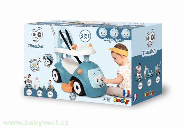 MAESTRO II comfort odrážedlo 4v1 modré > varianta modrá