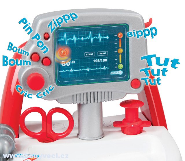 Lékařský vozík Medical Smoby elektronický > varianta elektronický
